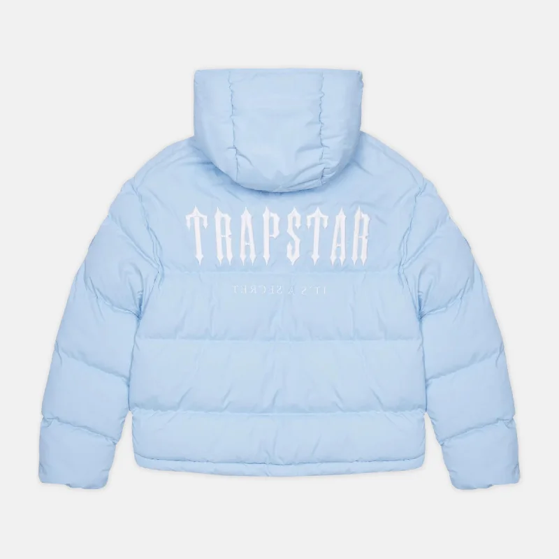 Trapstar Decoded Hooded Puffer 2.0 Jacket - Ice Blue