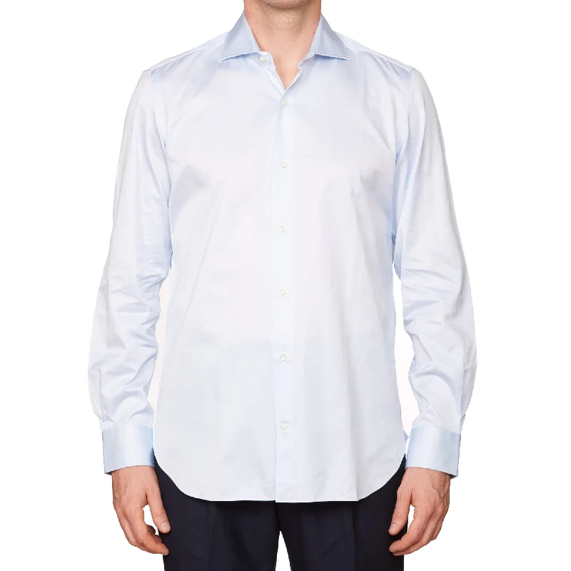 Cozy Basics Comfortable Hoodies VINCENZO DI RUGGIERO Handmade Blue Cotton Dress Shirt EU 40 US 15.75 Slim Fit Cozy Basics Comfortable Hoodies VINCENZO DI RUGGIERO Handmade Blue Cotton Dress Shirt EU 40 US 15.75 Slim Fit