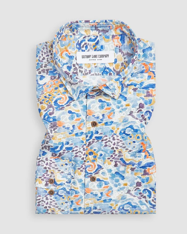 Versatile Wardrobe Casual Tops Watercolour Shirt