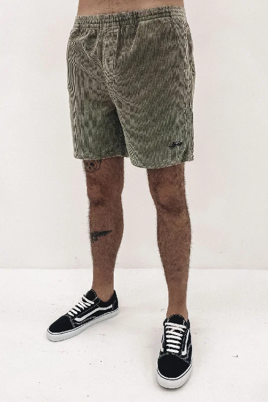 Simple Apparel Smart Footwear Wide Wale Cord Beachshort Green Bay