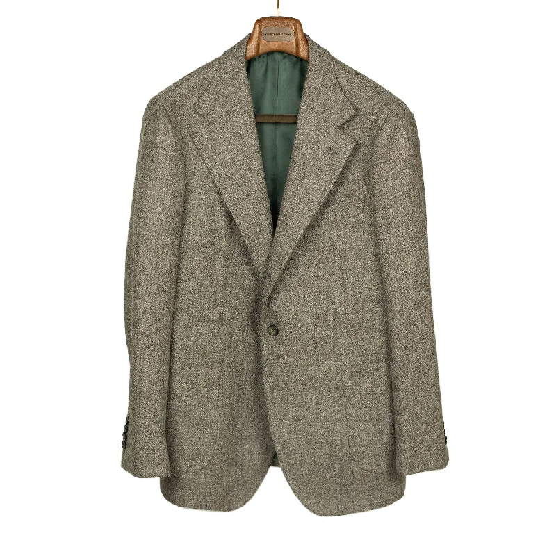 Flexible Wear Bold Pants x Sartoria Carrara: Sport coat in taupe hopsack undyed wool tweed