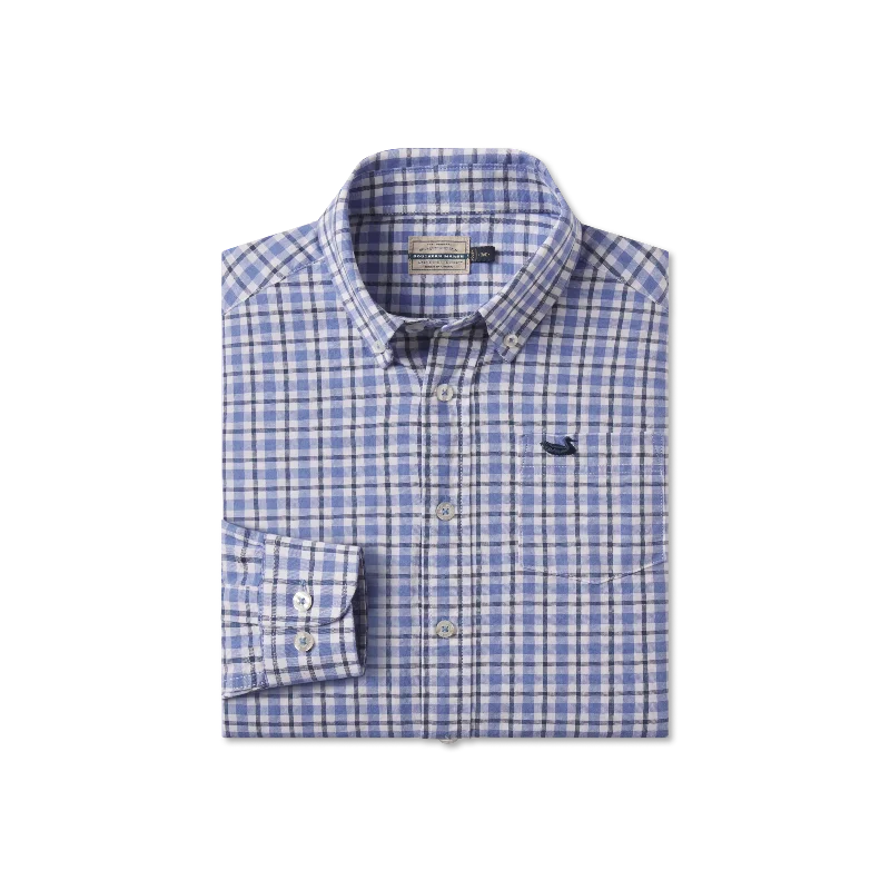 Basic Fashion Cool Sweatshirts Youth Oak Grove Washed Gingham Dress Shirt
