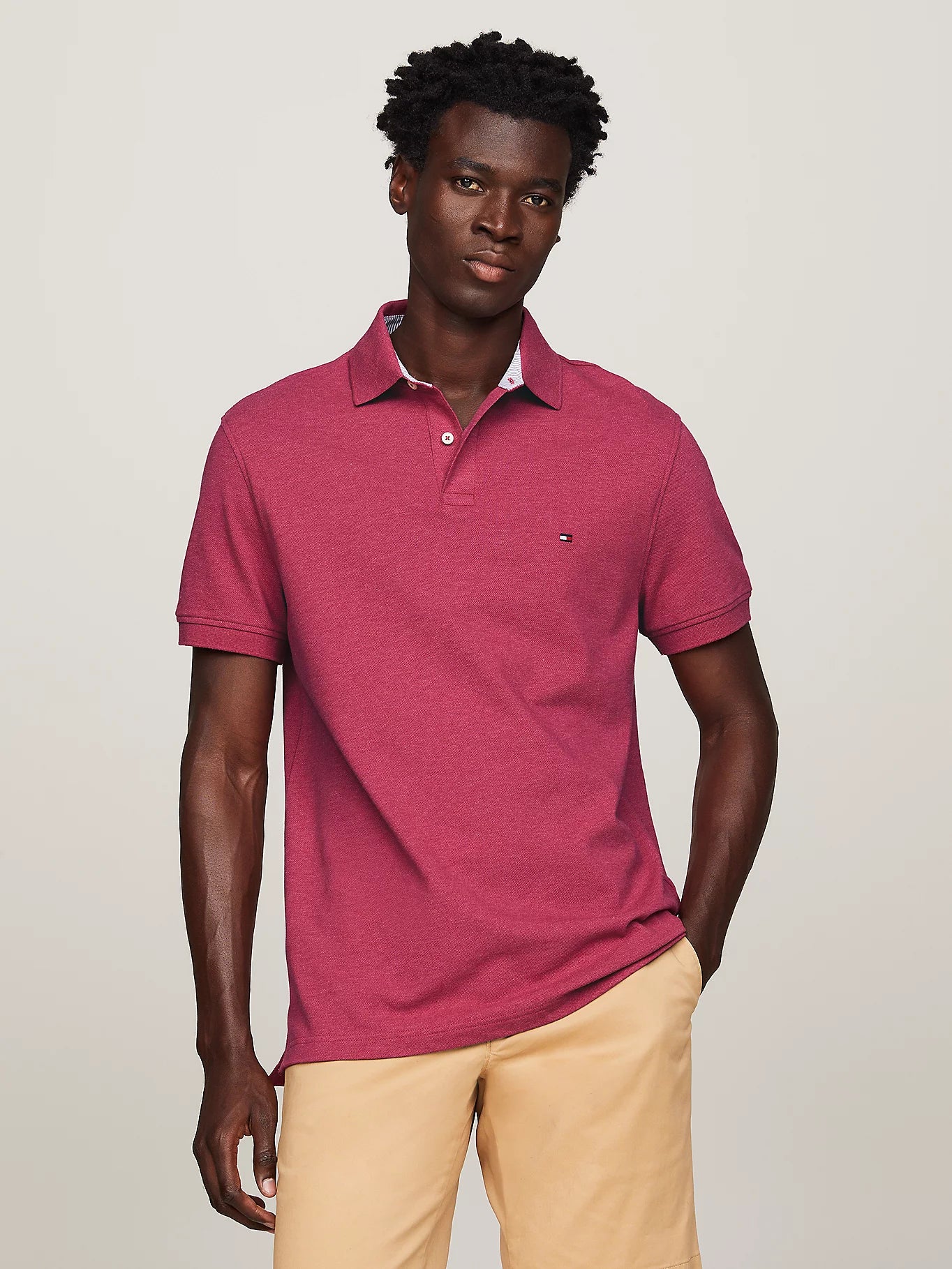 Cool Streetwear Everyday Footwear 1985 Collection Polo in Pink Heather