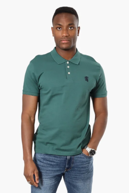 Relaxed Fits Trendy Footwear Vroom & Dreesmann Button Up Knit Polo Shirt - Green
