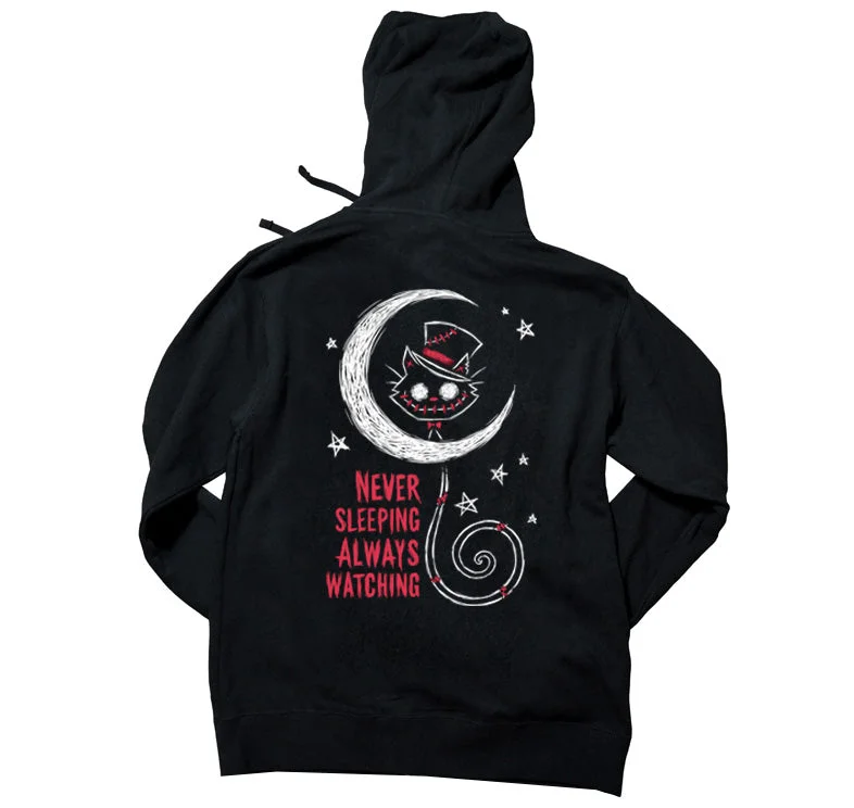 Sporty Styles Simple Hoodies Always Watching Hoodie