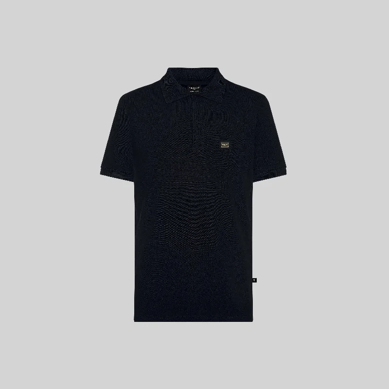 Active Tops Comfortable Suits AVUS POLO BOX BLACK