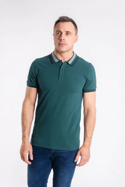 Everyday Jackets Fashion Shirts Balmain Polo in Forest Mix