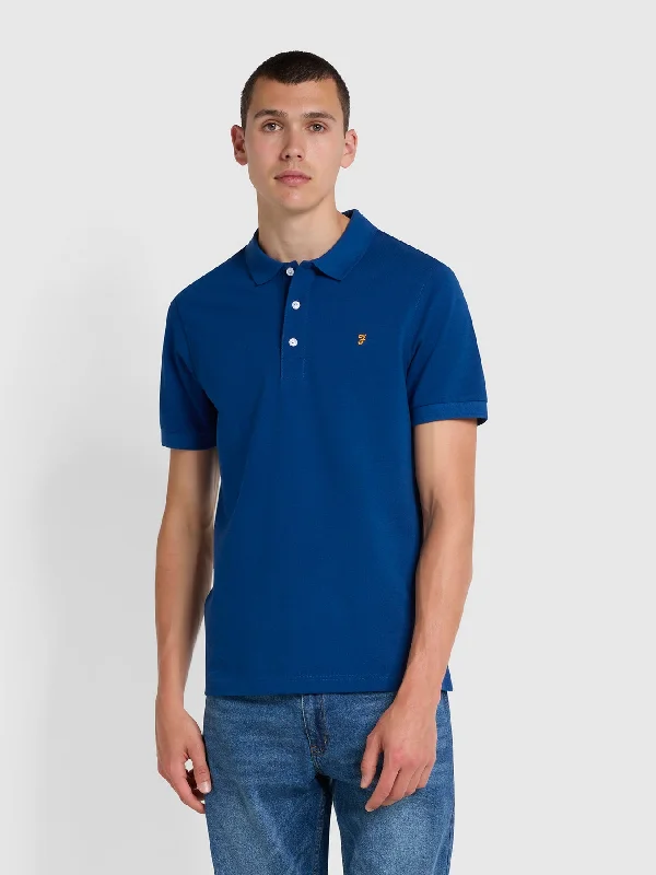 Weekend Wear Urban Accessories Blanes Polo In Blue Peony