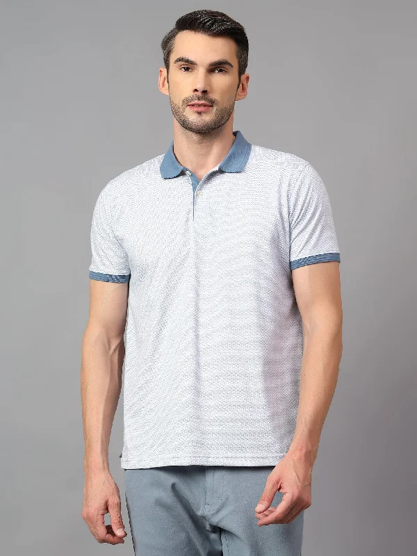 Functional Wear Stylish Hoodies Men's Sky Blue Printed Polo Neck Half Sleeve T-shirt Functional Wear Stylish Hoodies Men's Sky Blue Printed Polo Neck Half Sleeve T-shirt