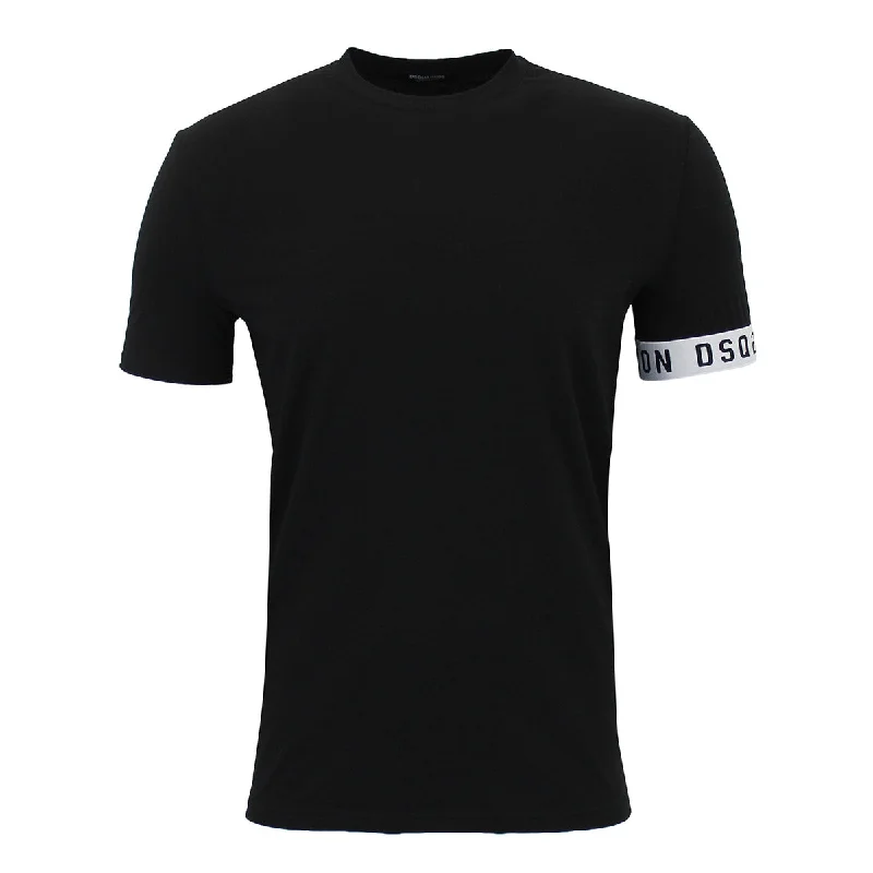 DSQUARED2 - DSQ2 Icon Sleeve Band T-Shirt in Black