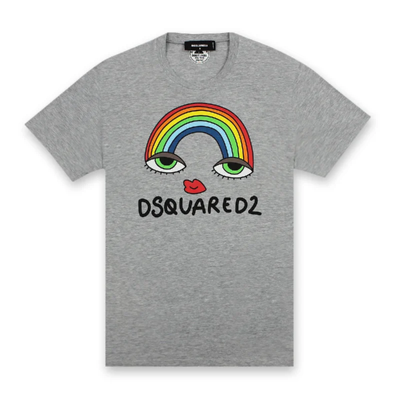 DSQUARED2 - Rainbow Cool T-Shirt in Grey