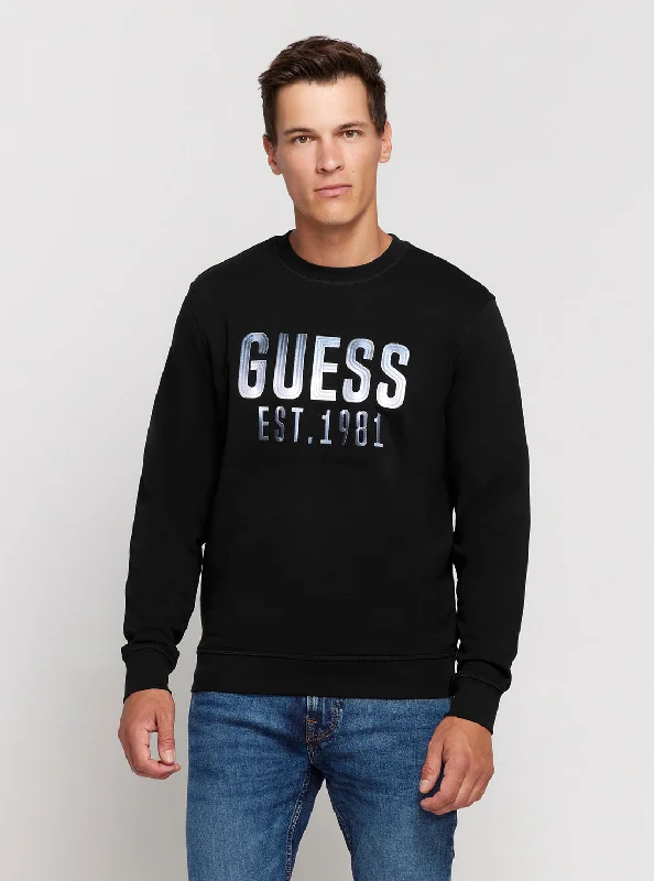Smart Tops Stylish Accessories Eco Black Beau Crew Neck Jumper