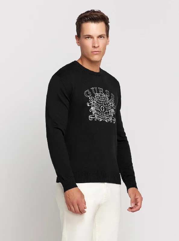 Sport Chic Classic Footwear Eco Black Britton Logo Jumper
