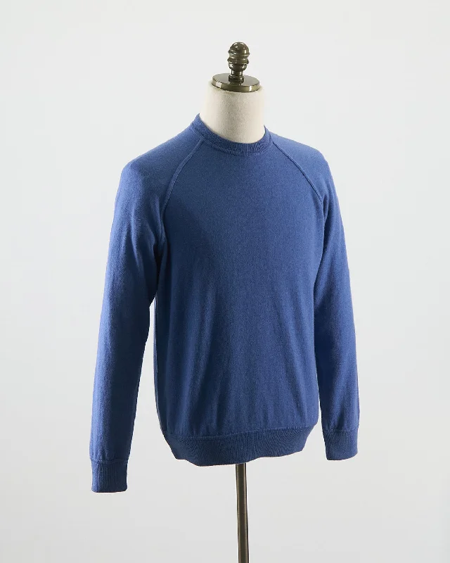 Wardrobe Staple Cashmere Blend Raglan Crewneck Casual Sweater