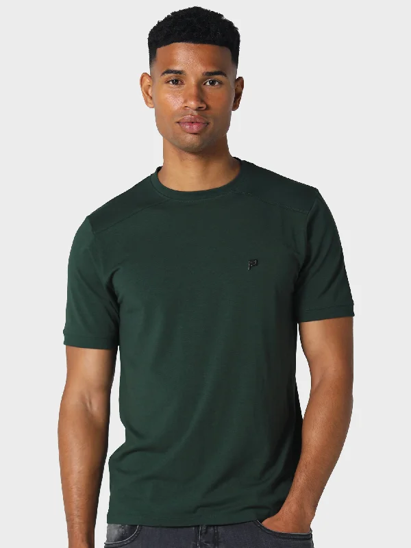 POLICE GAMBIT EMERALD GREEN BASIC T-SHIRT