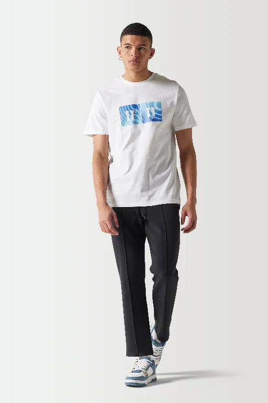 Lightwear Options Trendy Layers Gradient Graphic T-Shirt - White