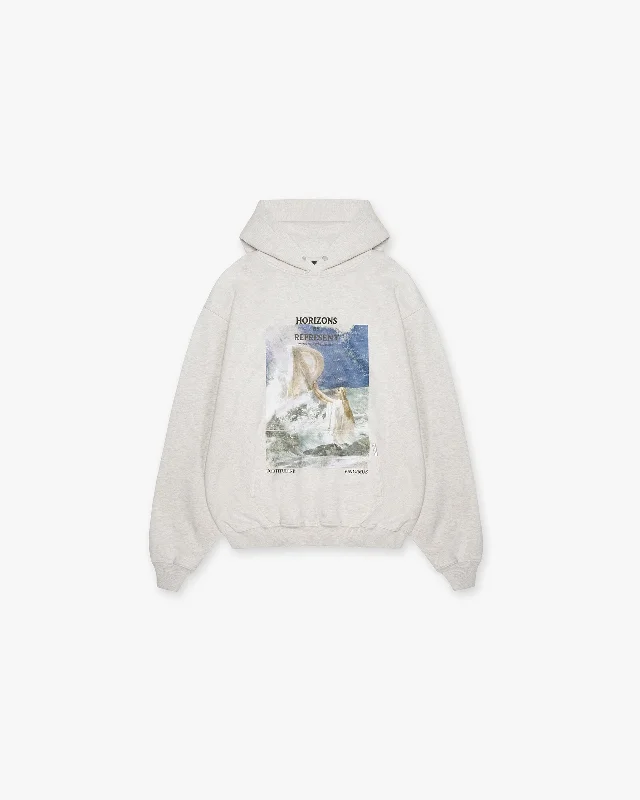 Sporty Essentials Athletic Tops Higher Truth Hoodie - Cream Marl