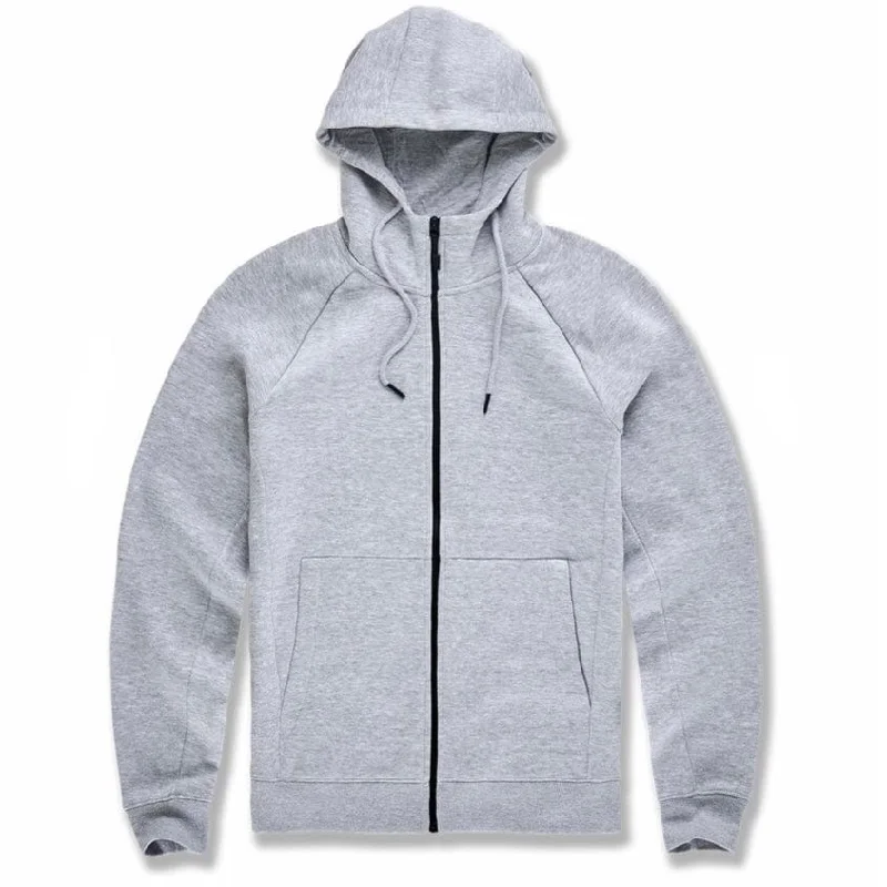 Cool Streetwear Smart Jackets Jordan Craig Uptown Zip Up Hoodie (Heather Grey) 8621H Cool Streetwear Smart Jackets Jordan Craig Uptown Zip Up Hoodie (Heather Grey) 8621H