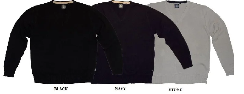 Cool Gear Sporty T-shirts KAM Mens Premium Cotton V Neck Pullover/Jumper
