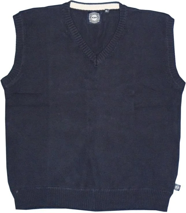 Comfortable Knitwear Comfortable Wardrobe KAM Premium Cotton Sleeve Less V Neck Jumper/Tank Top Comfortable Knitwear Comfortable Wardrobe KAM Premium Cotton Sleeve Less V Neck Jumper/Tank Top