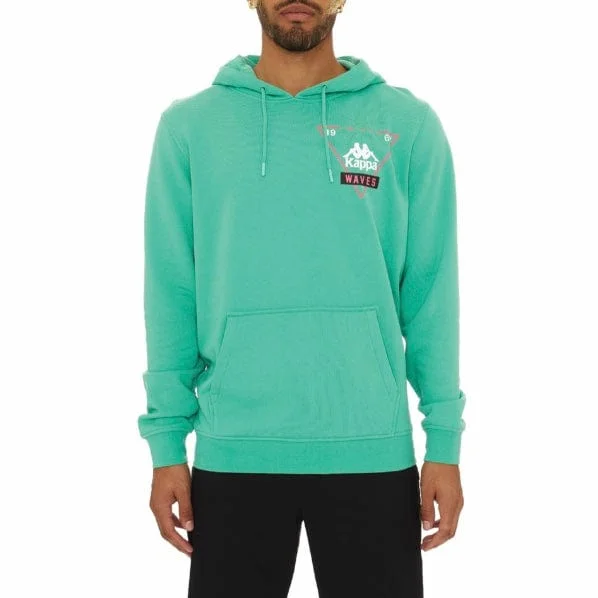 Warm Essentials Casual Styles Kappa Authentic Oracabessa Hoodie (Green/Black/White) 35142HW Warm Essentials Casual Styles Kappa Authentic Oracabessa Hoodie (Green/Black/White) 35142HW