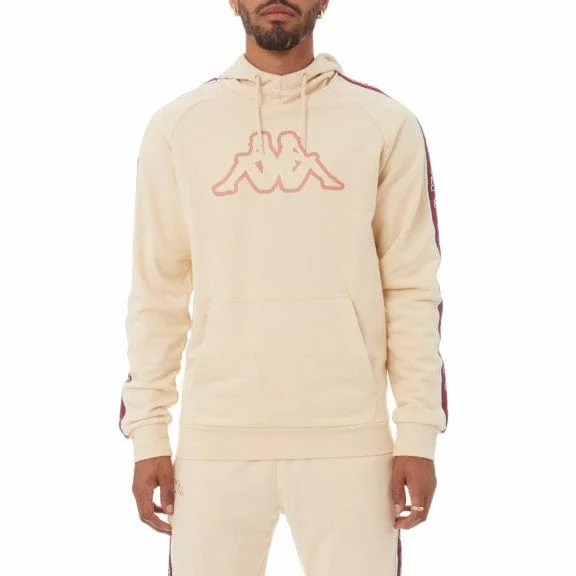 Comfy Hoodies Urban Pants Kappa Logo Tape Apet 2 Hoodie (Beige/Bordeaux-Green/Coral) 311B7VW Comfy Hoodies Urban Pants Kappa Logo Tape Apet 2 Hoodie (Beige/Bordeaux-Green/Coral) 311B7VW