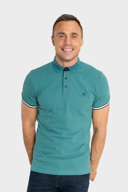 Casual Essentials Smart Denim Levubu Polo in Peacock