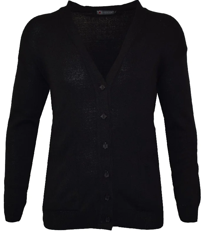 Street Casuals Functional Tops LOUIE JAMES COTTON BLEND CLASSIC 6 BUTTON CARDIGAN WITH TWIN STRAIGHT POCKETS IN BLACK IN SIZE 2XL TO 6XL Street Casuals Functional Tops LOUIE JAMES COTTON BLEND CLASSIC 6 BUTTON CARDIGAN WITH TWIN STRAIGHT POCKETS IN BLACK IN SIZE 2XL TO 6XL