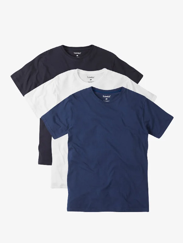 Casual Denim Classic Shorts Men's Mr T Organic T-shirt (3 Pack)