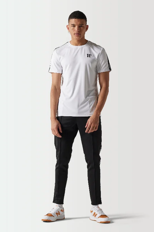 Relaxed Denim Casual Suits Microtape T-Shirt - White