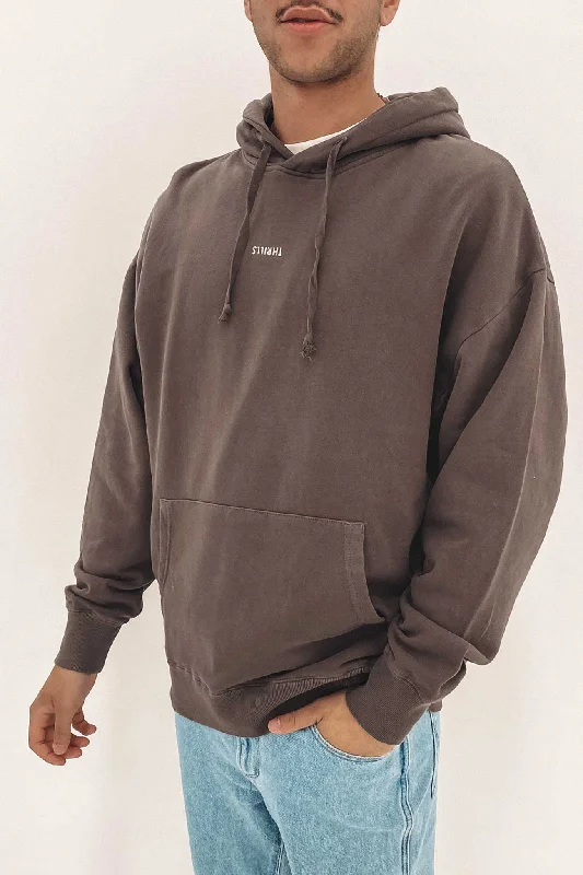 Active Essentials Sporty Sweatshirts Minimal Thrills Slouch Pull On Hood Plum