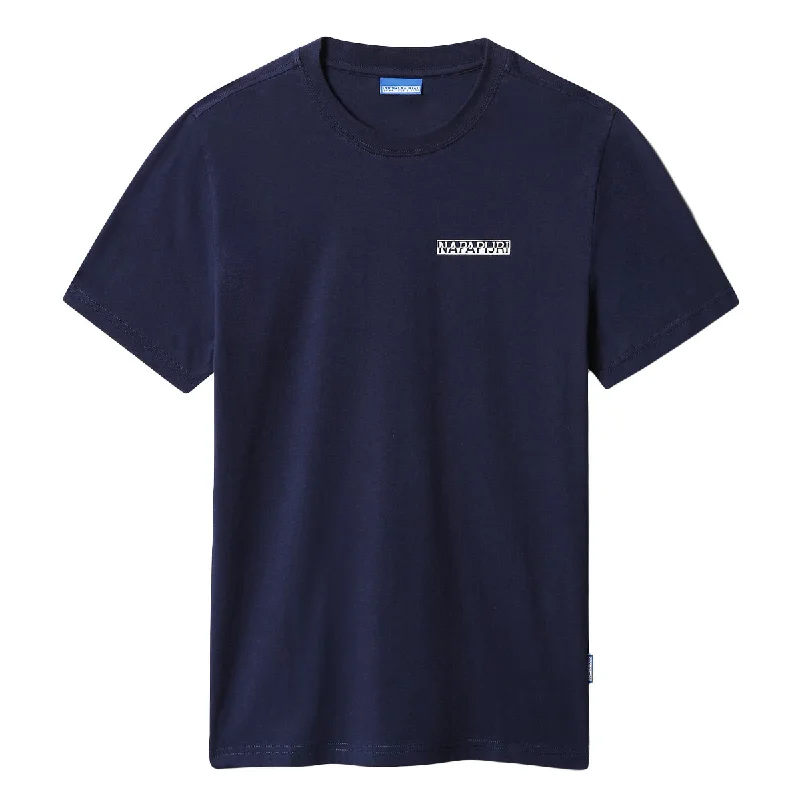 Urban Wear Warm Outerwear Napapijri - S-Surf Logo T-Shirt in Medieval Blue