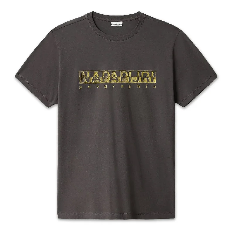 Cool Jackets Urban Tops Napapijri - Sallar T-Shirt in Dark Grey