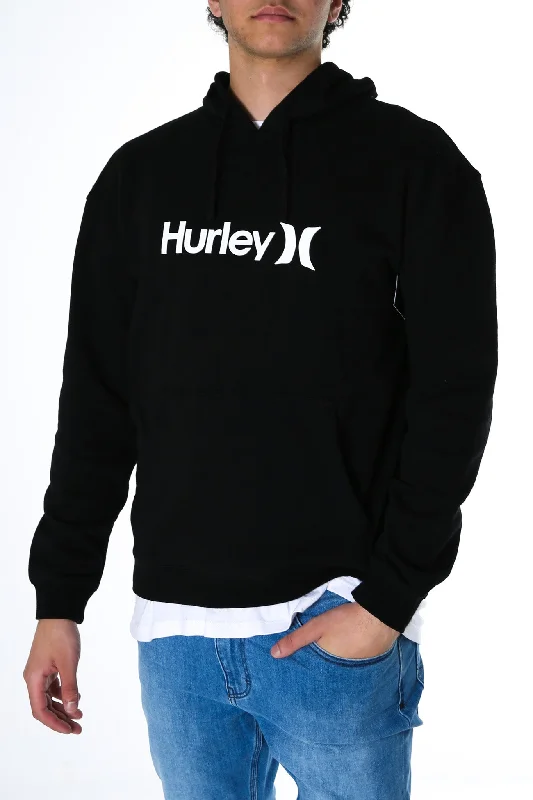 Smart Casual Wear Comfortable Bottoms One And Only Solid Pullover Hoodie Black