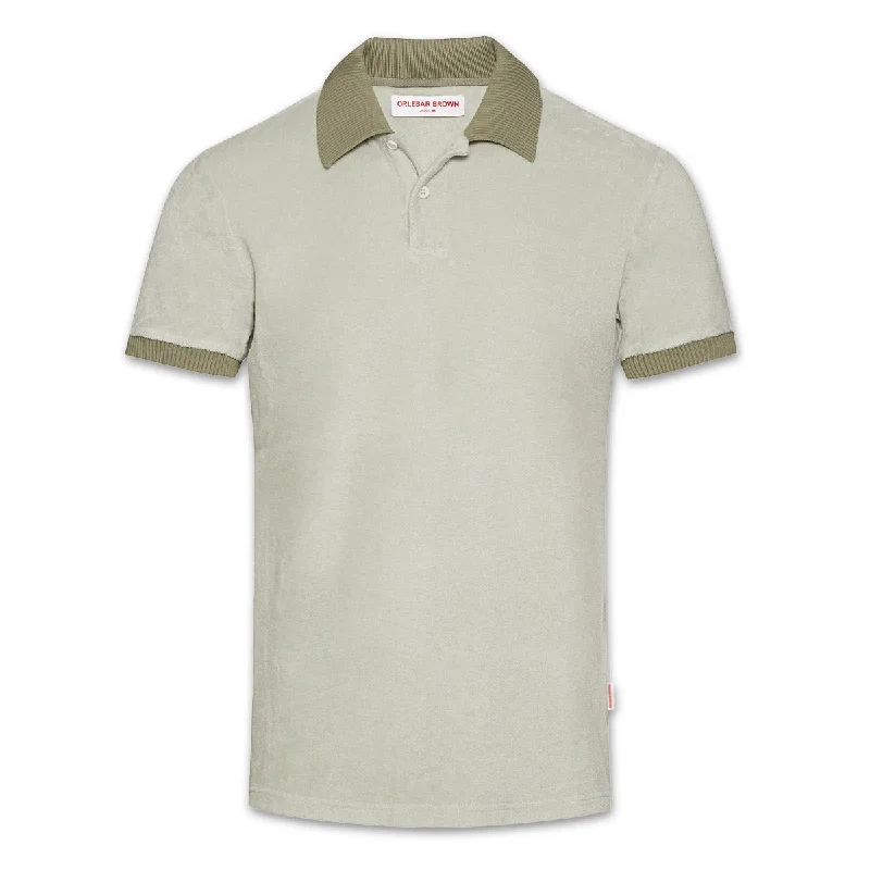 Orlebar Brown - Jarrett Towelling Polo Shirt in Rock Salt