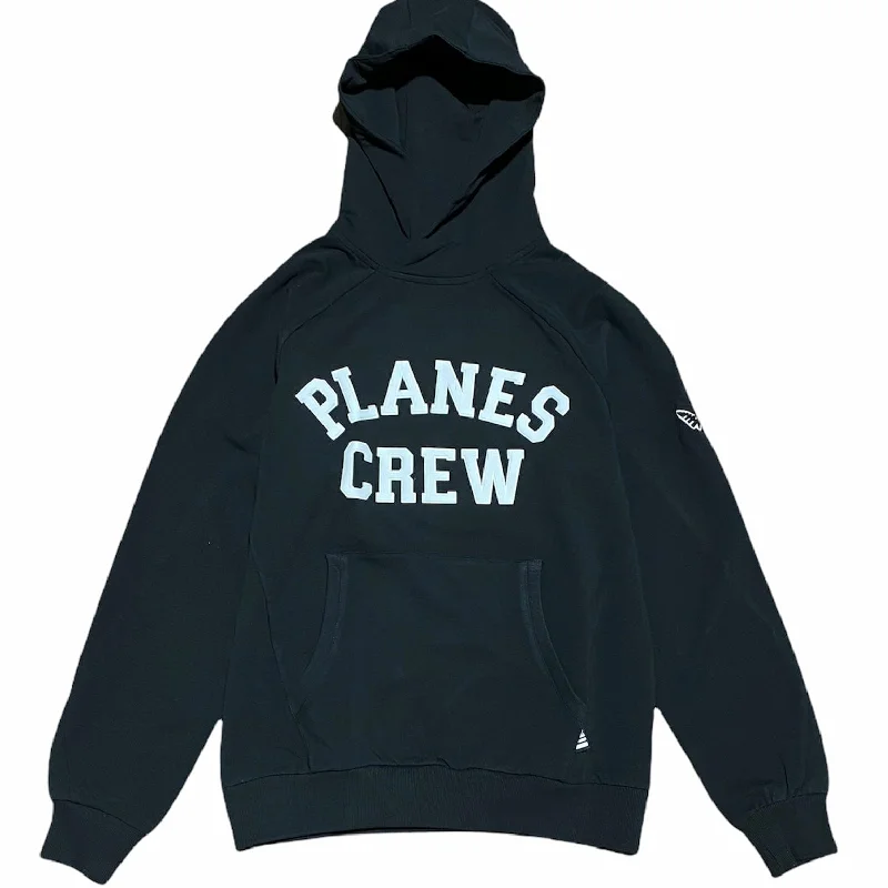 Versatile Knitwear Everyday Jackets Paper Planes Crew Hoodie (Black) 300051