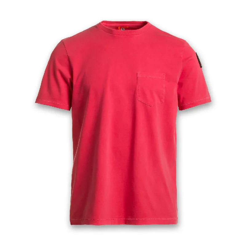 Parajumpers - Basic Pocket T-Shirt in Mars Red