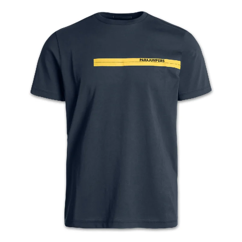 Street Casuals Smart Jeans Parajumpers - Tape Logo T-Shirt in Navy