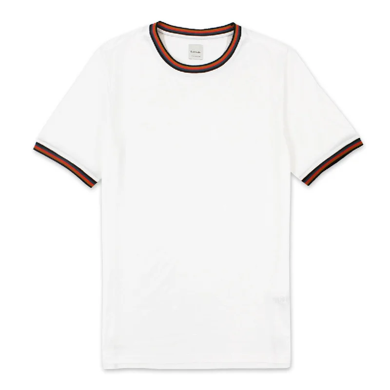 Soft Materials Simple Jeans Paul Smith - 'Artist Stripe' T-Shirt in White