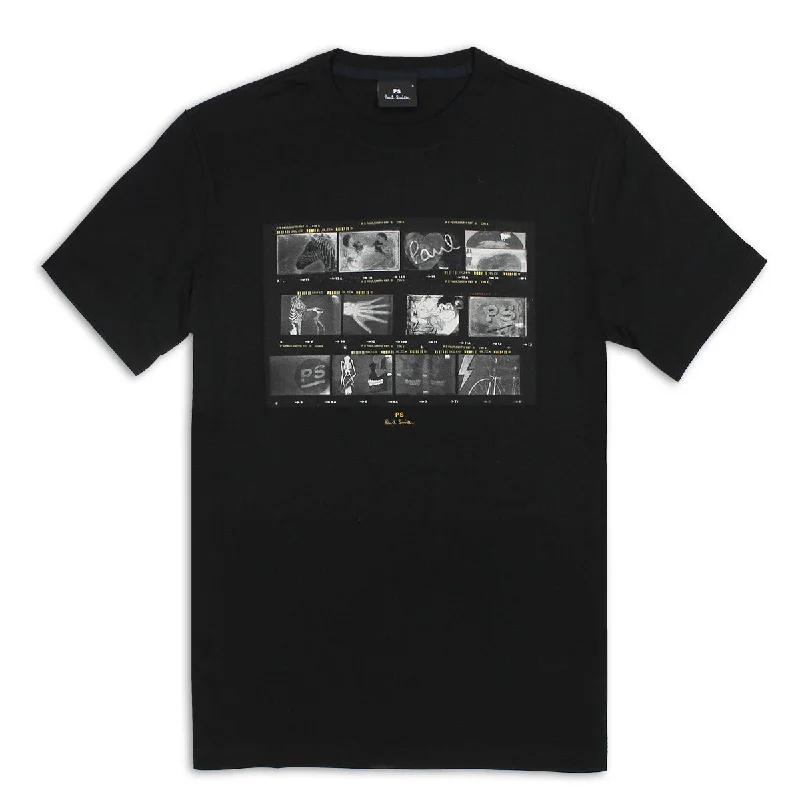 Casual Layers Casual Looks PS Paul Smith - 'Negatives' Print T-Shirt in Black