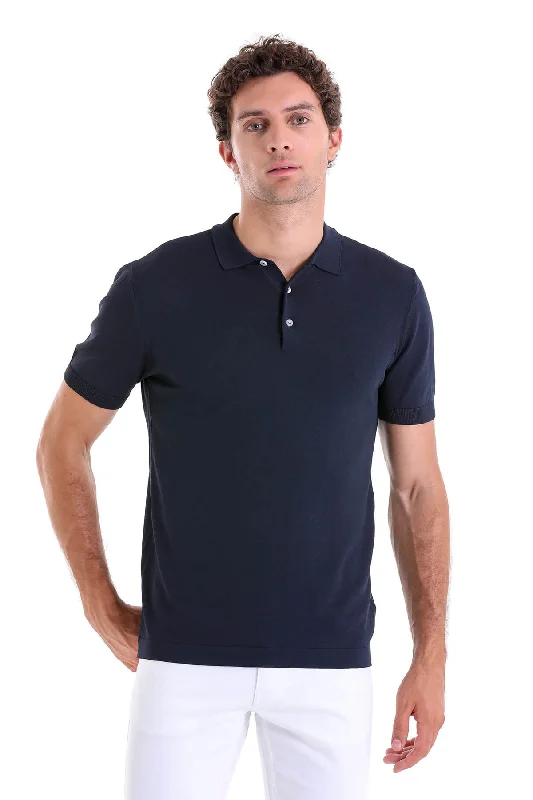 Regular Fit Navy Polo T-Shirt