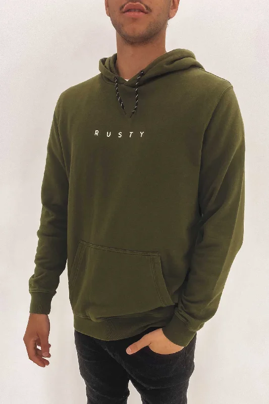 Comfy Styles Simple Jeans Short Cut Hooded Fleece Shadow Army