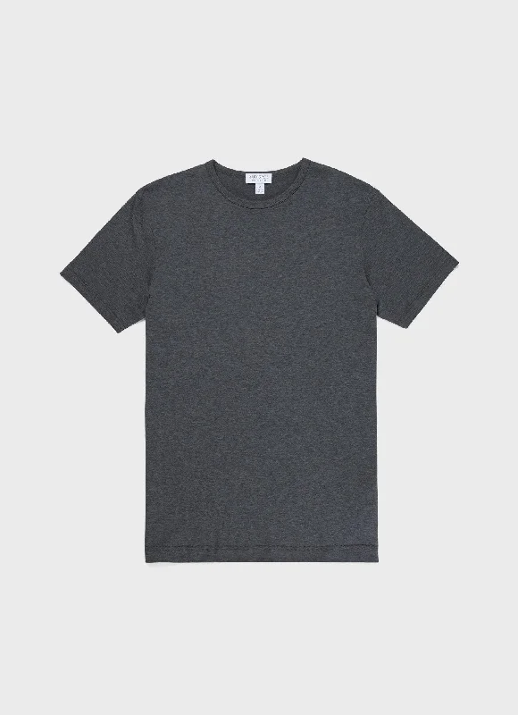 Comfy Sweaters Comfortable Sweaters Men's Classic T-shirt in Charcoal Melange