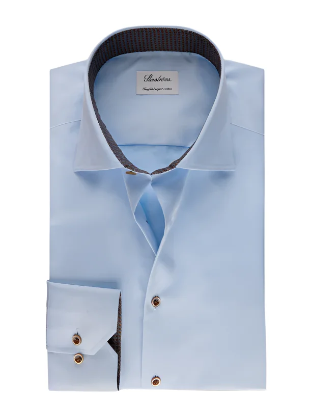 ID24892-Stenstroms Blue Twill Shirt