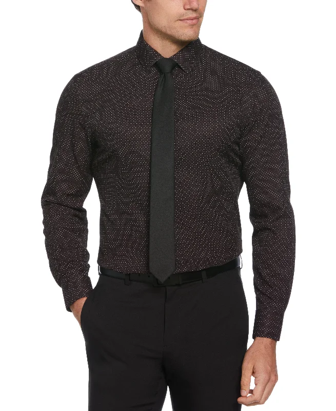 Slim Fit Total Stretch Dot Dress Shirt