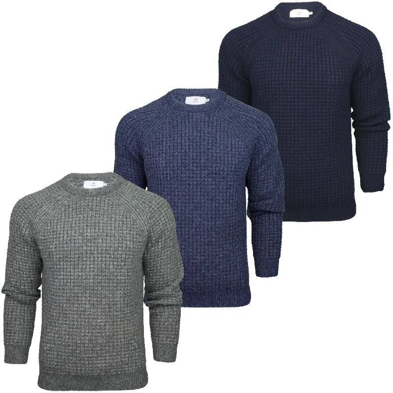 Urban Style Fashion Layers Xact Men's Tuck Rib Crew Neck Jumper, Soft Feel, Raglan Sleeves Urban Style Fashion Layers Xact Men's Tuck Rib Crew Neck Jumper, Soft Feel, Raglan Sleeves