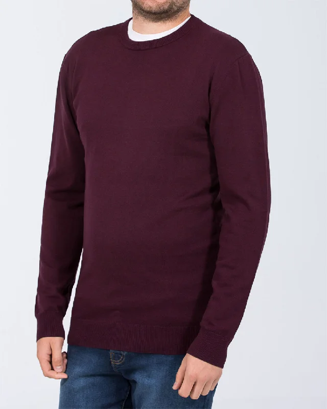 Soft Sweaters Practical Jeans 2t Austin Tall Cotton Crew Neck Jumper (burgundy)