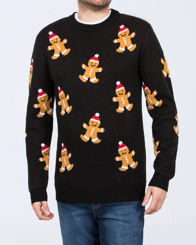 Stylish Layers Bold Shirts 2t Tall Gingerbread Christmas Jumper (black)