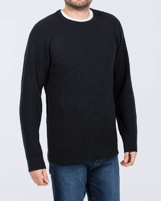 Warm Wear Practical Hoodies 2t Harris Tall Chunky Knit Jumper (navy)