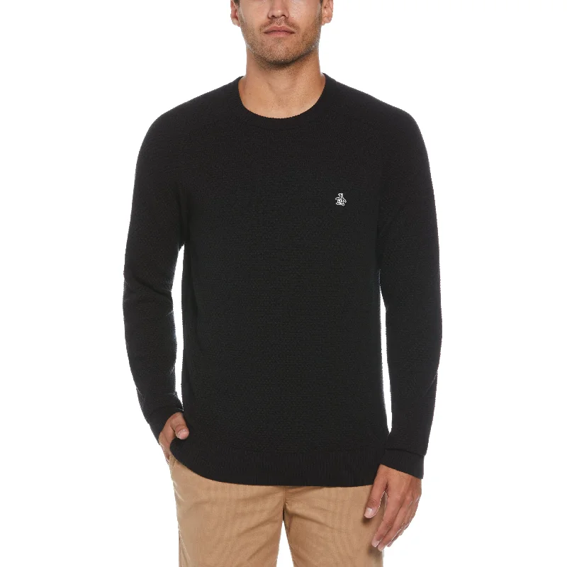 Premium Fit Sleek Outerwear Bubble Stitch Sweater